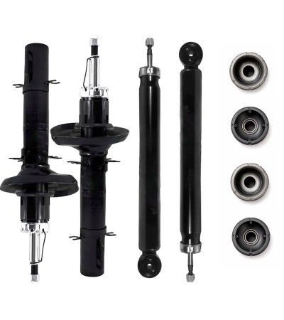 Kit de 4 Amortiguadores con Bases Delanteros y Traseros Izquierdo/Derecho para Volkswagen Jetta 2011-2019