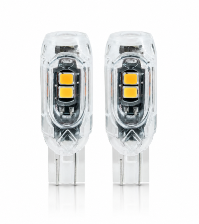 Par de Focos Mini LED Pellizco T10 Para Moto y Auto Luz Direccional