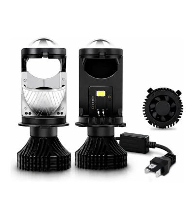 Kit de LED GL30 H4 Luz Alta/Baja para Moto Canbus Csp 30000 Lúmenes con Lupa 