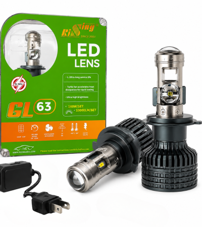 Kit Focos Led GL63 Con Lupa H4 Canbus Csp 160w 