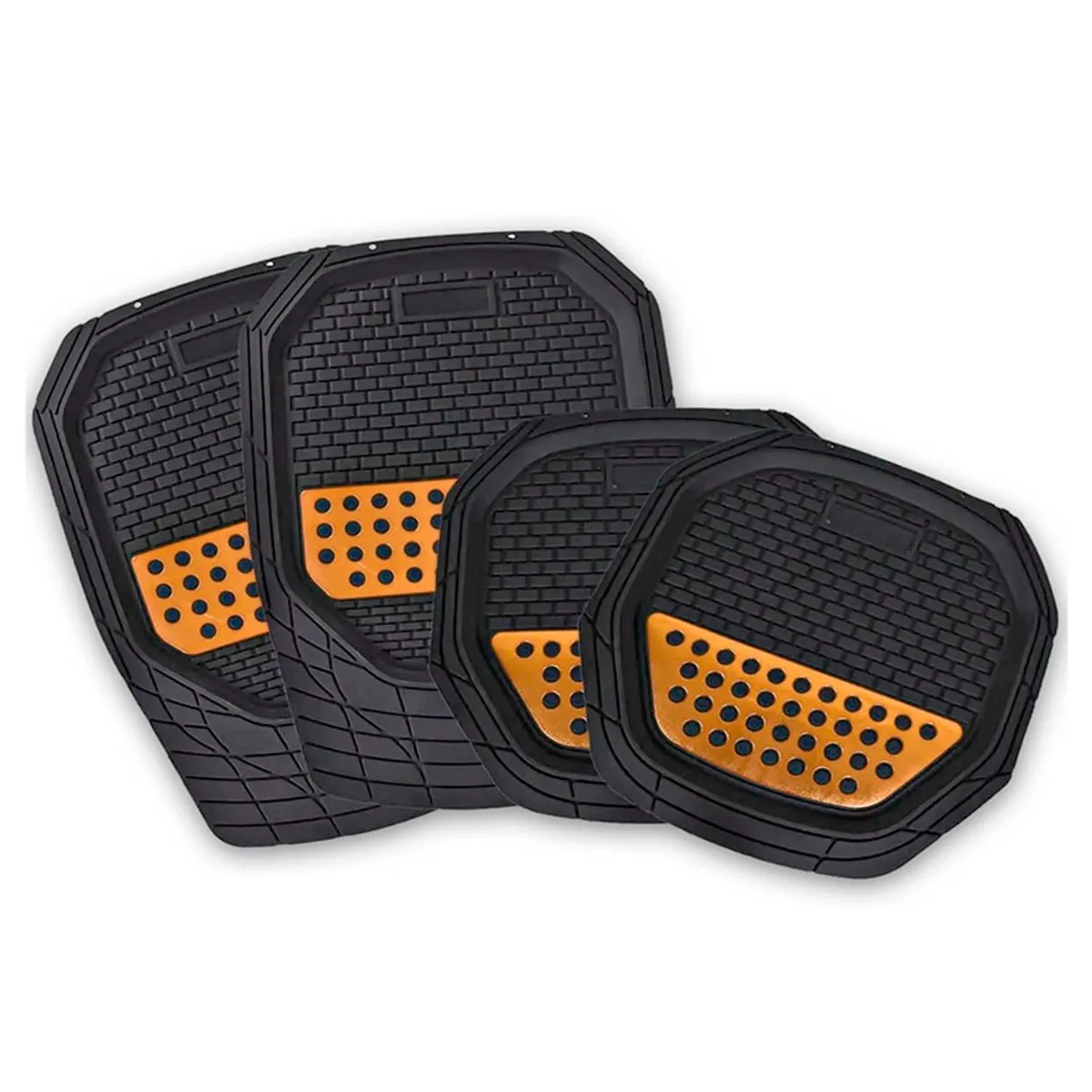 Tapete Automotriz de Charola color Naranja 50.5cmx50cm