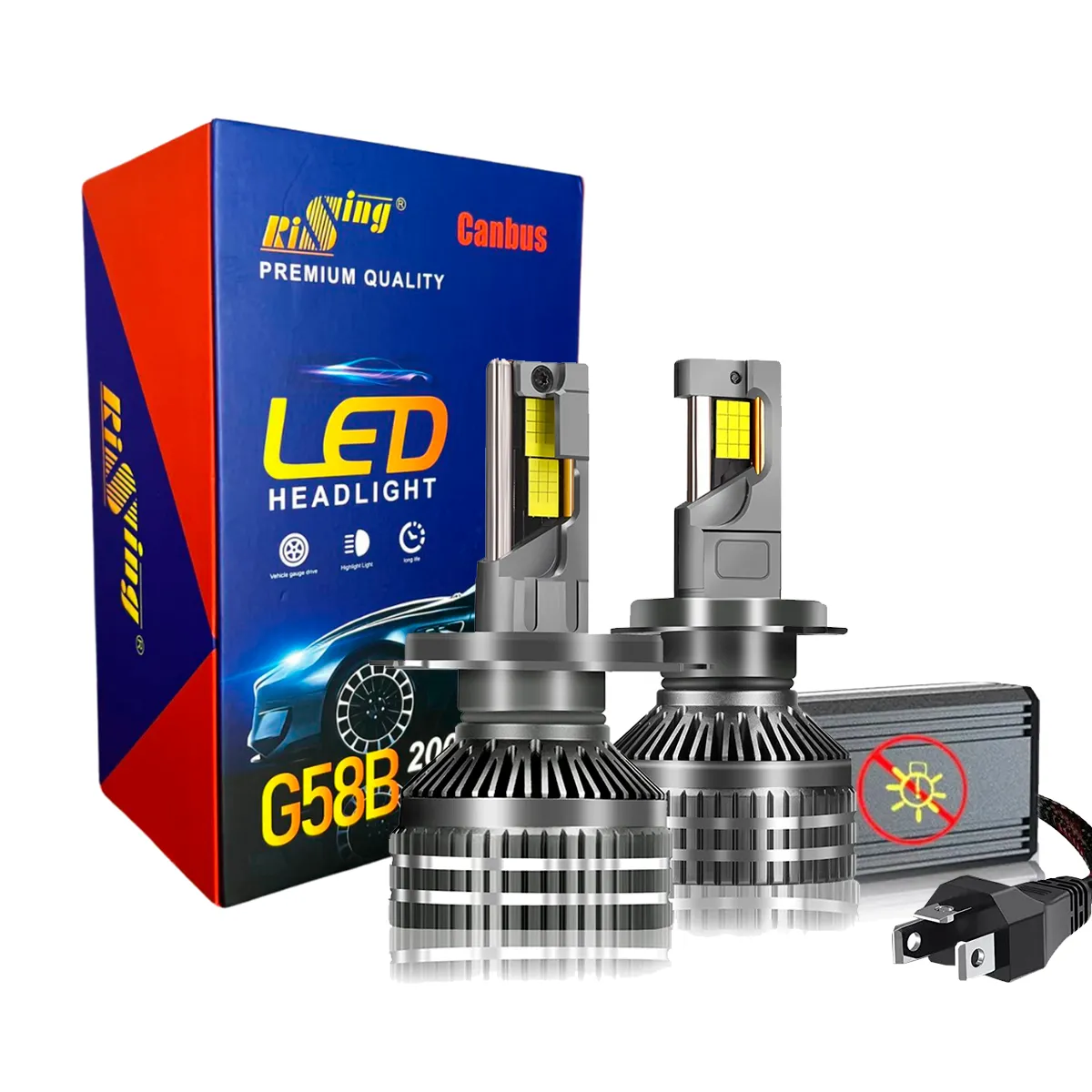 KIT DE LED G58B ,9007    9-32V   140W  With Fan 2sides;
