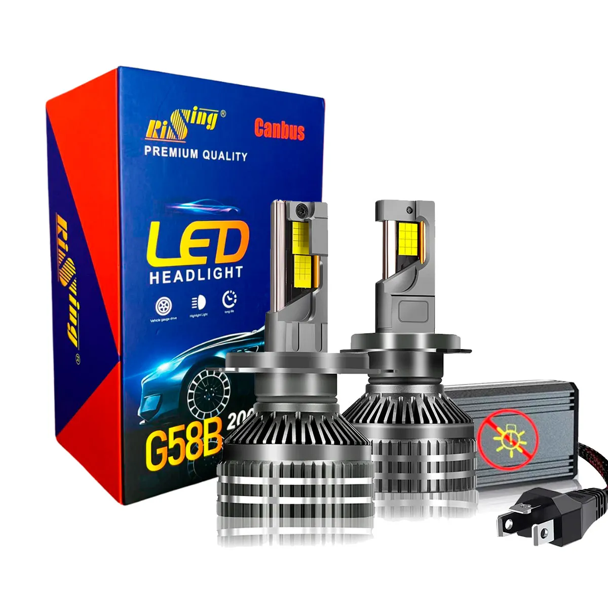 KIT DE LED G58B ,H13   9-32V   140W  With Fan 2sides;