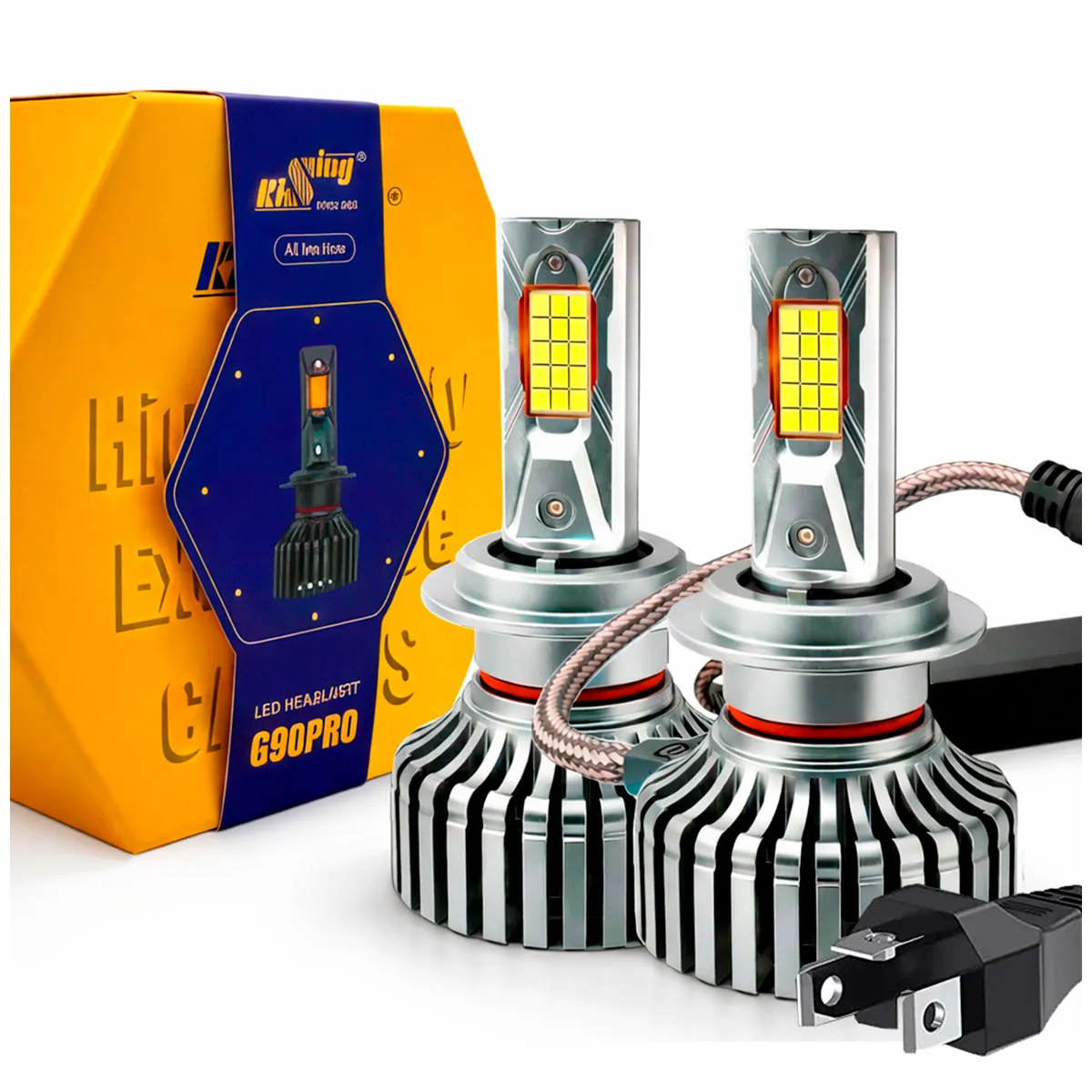 KIT DE LED HID LED G90 Pro;9007 9-32V 90W LED 2sides