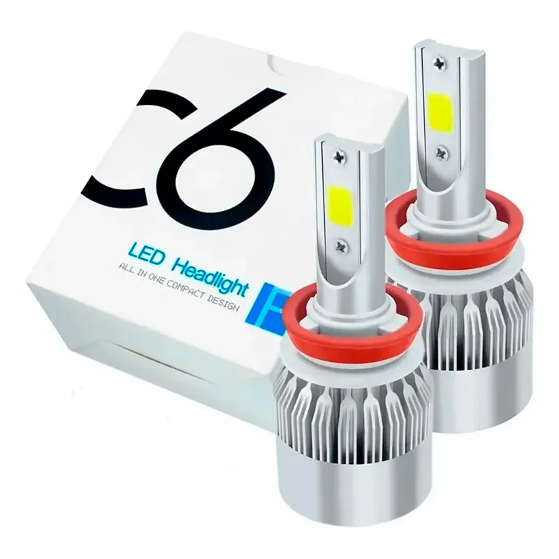KIT DE LED C6; H13 9-36V 36W 6000K 3800LM LEDs:2LED(COB),With  fan 2sides;