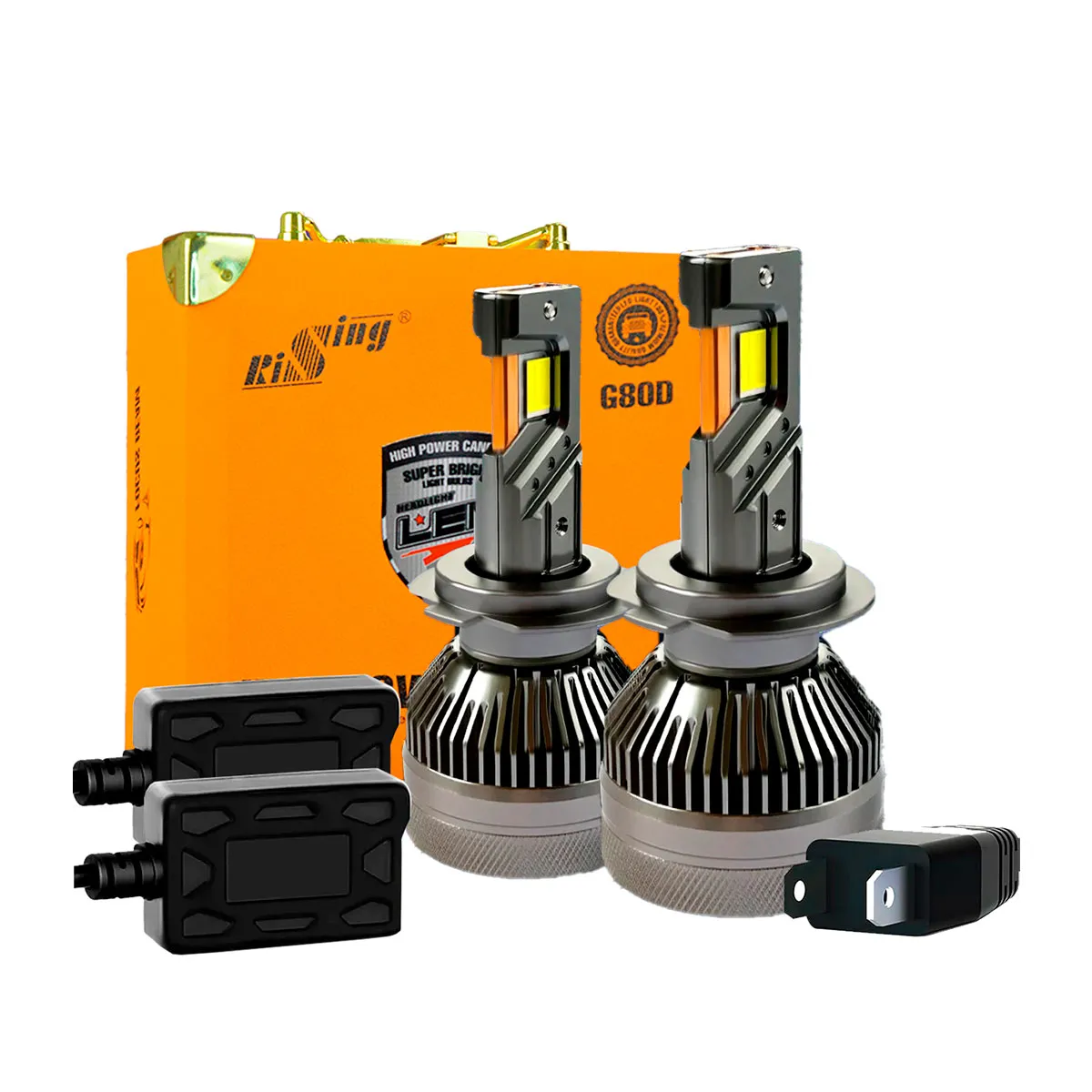 KIT DE LED G80D 9004  9-32V  180W 24000LM With Fan 2sides;